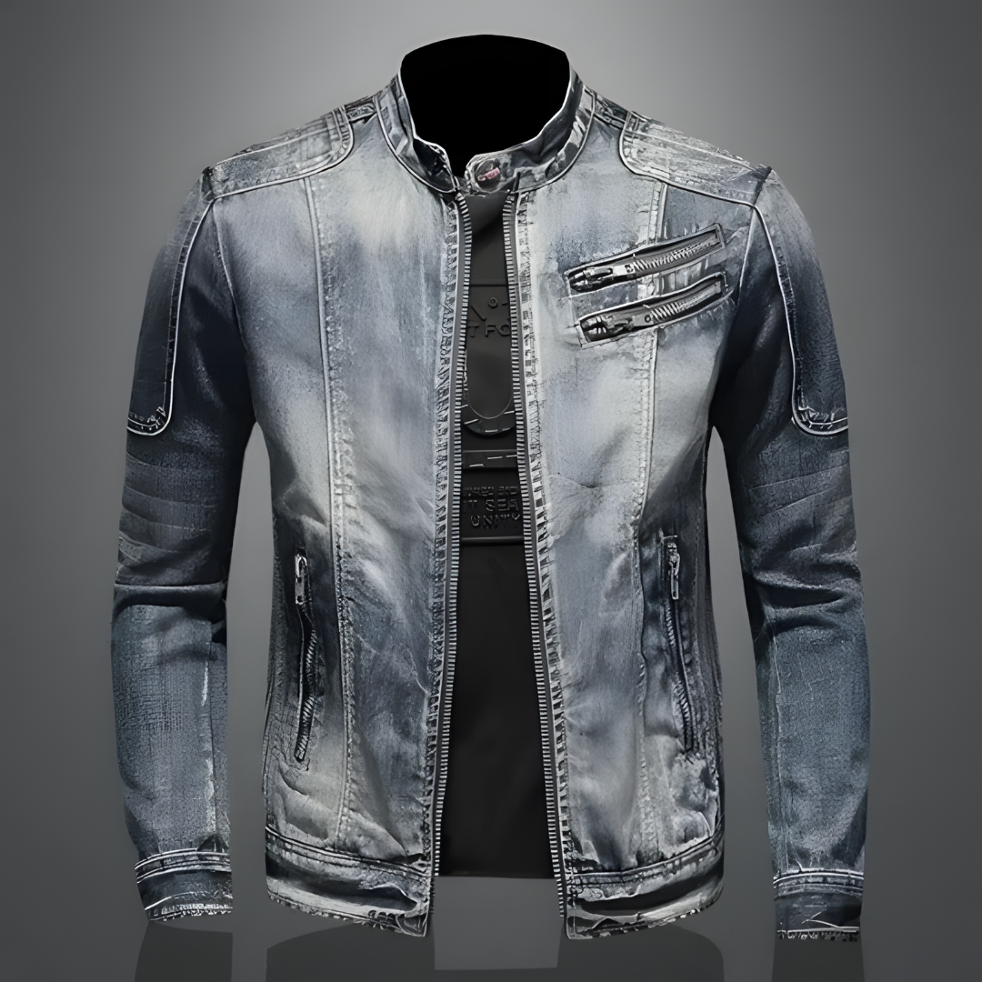 Regan™ | Retro Denim Jacket