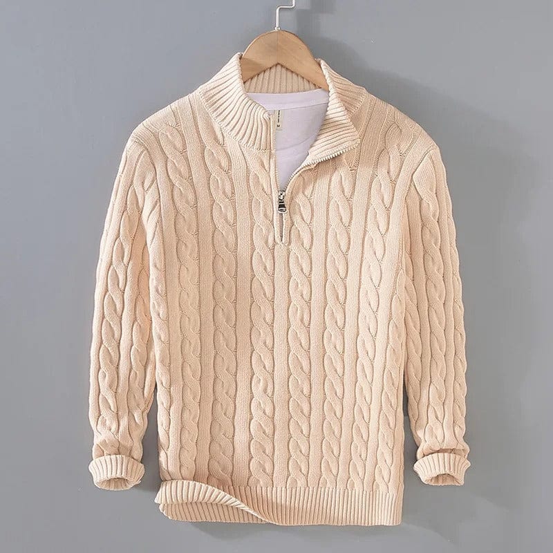 Achille™ | Zip-Up Knit Sweater