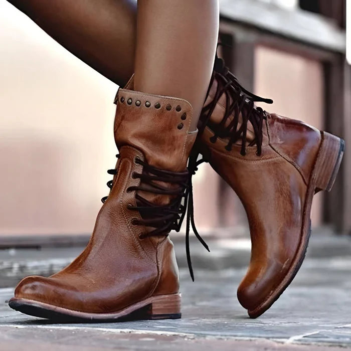 Odette™ | Stylish Lace-Up Boots