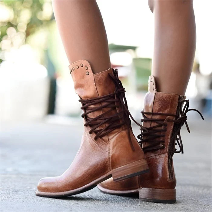 Odette™ | Stylish Lace-Up Boots