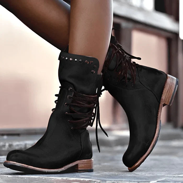 Odette™ | Stylish Lace-Up Boots